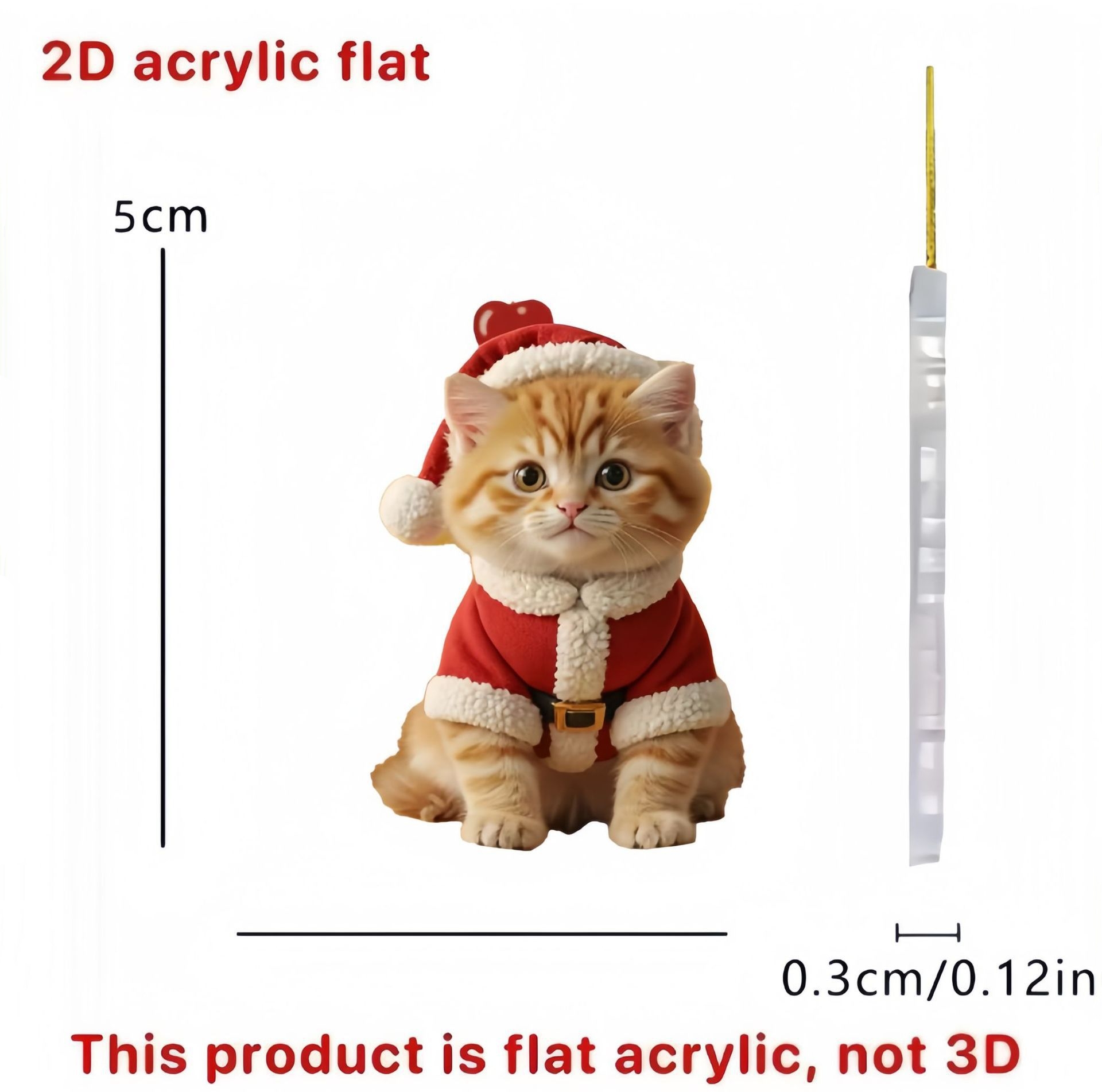 Home Improvement Store - Acrylic Pendant Flat Keychain Decoration Christmas