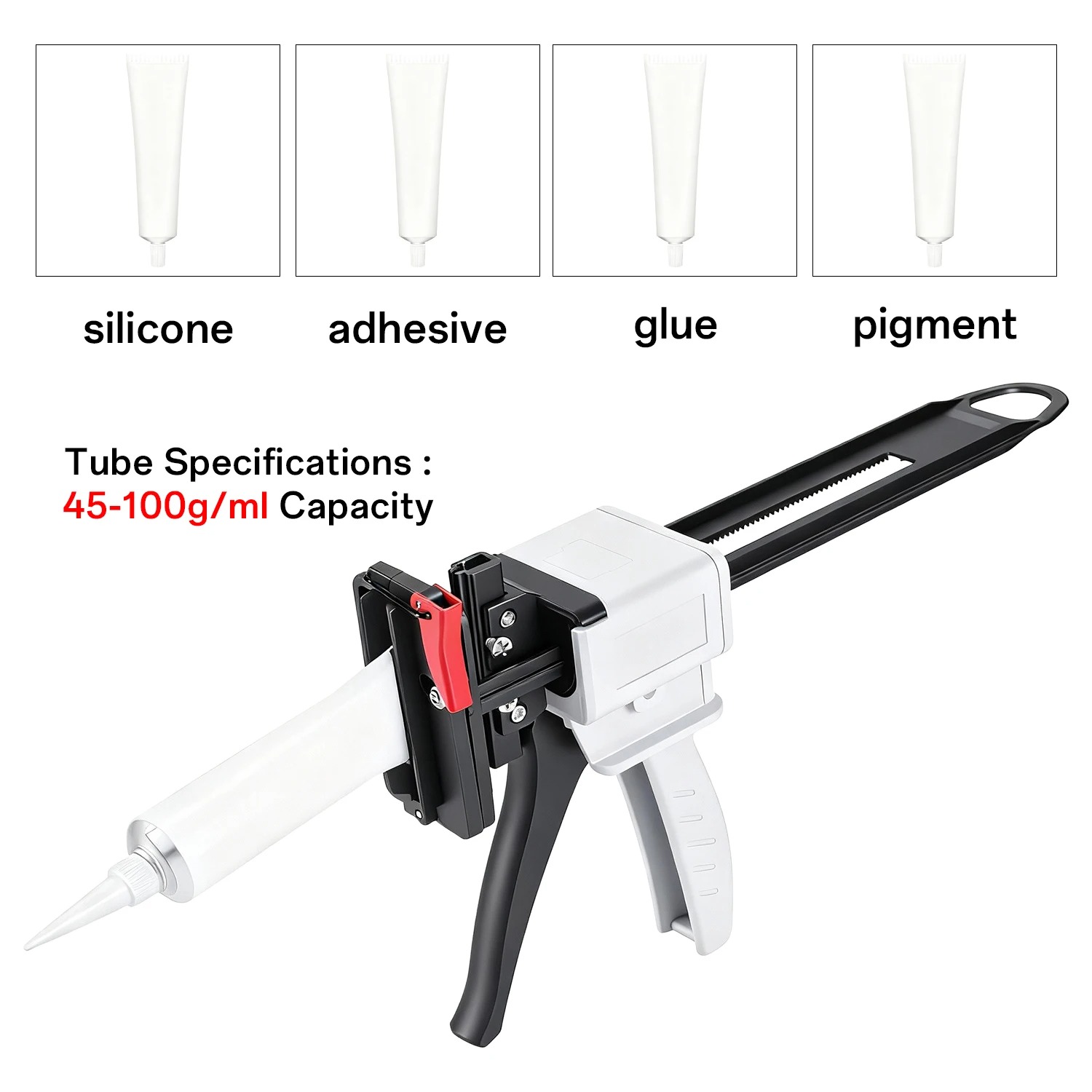 Caulking Gun Dispensing - 704 Silicone Manual Toothpaste Tube Glue