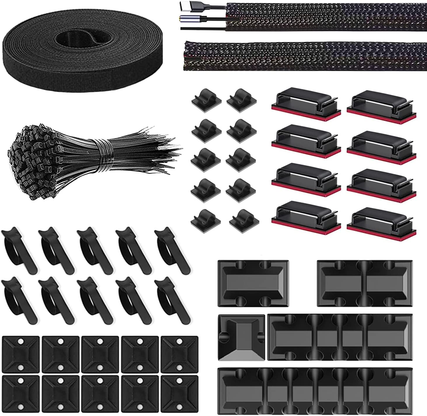 Cable Staple Clip - 146 Pcs Cable Organizer Set Cord
