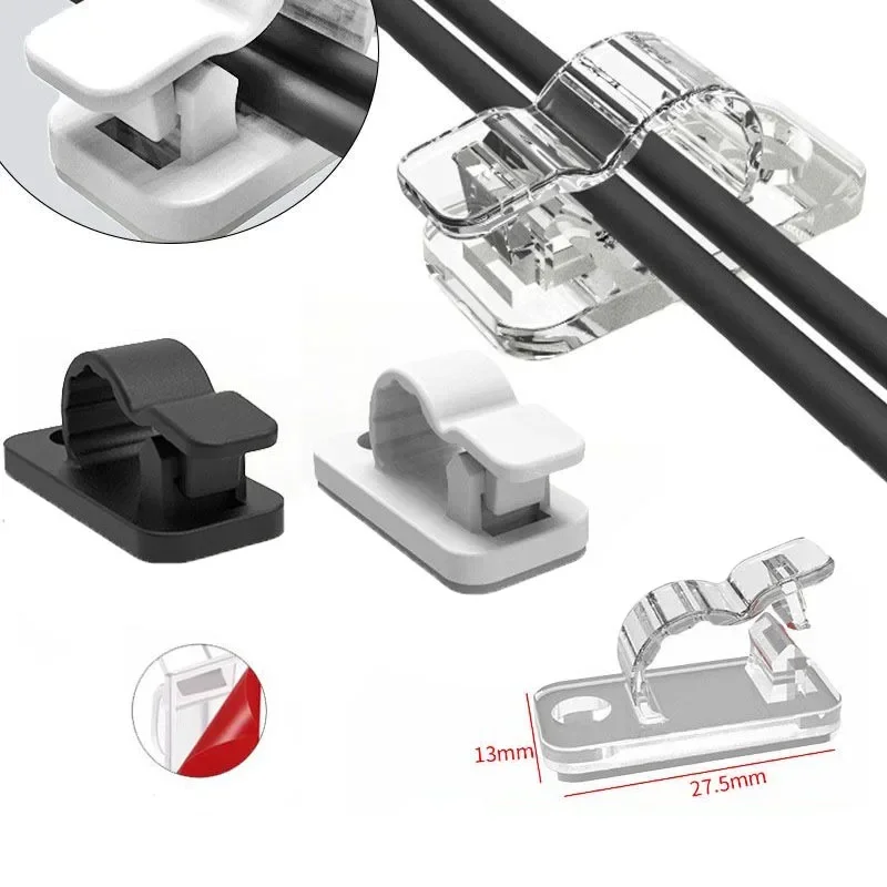 10/50Pcs Self Adhesive Cable C - Cable Staple Clip recension och pris