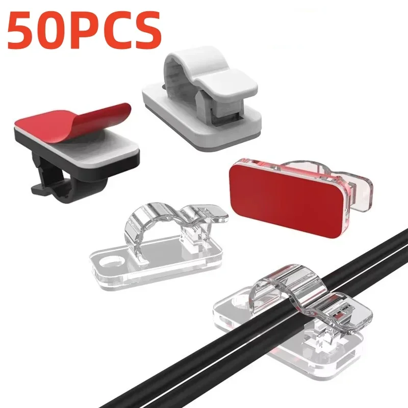 10/50Pcs Self Adhesive Cable C - Cable Staple Clip recension och pris