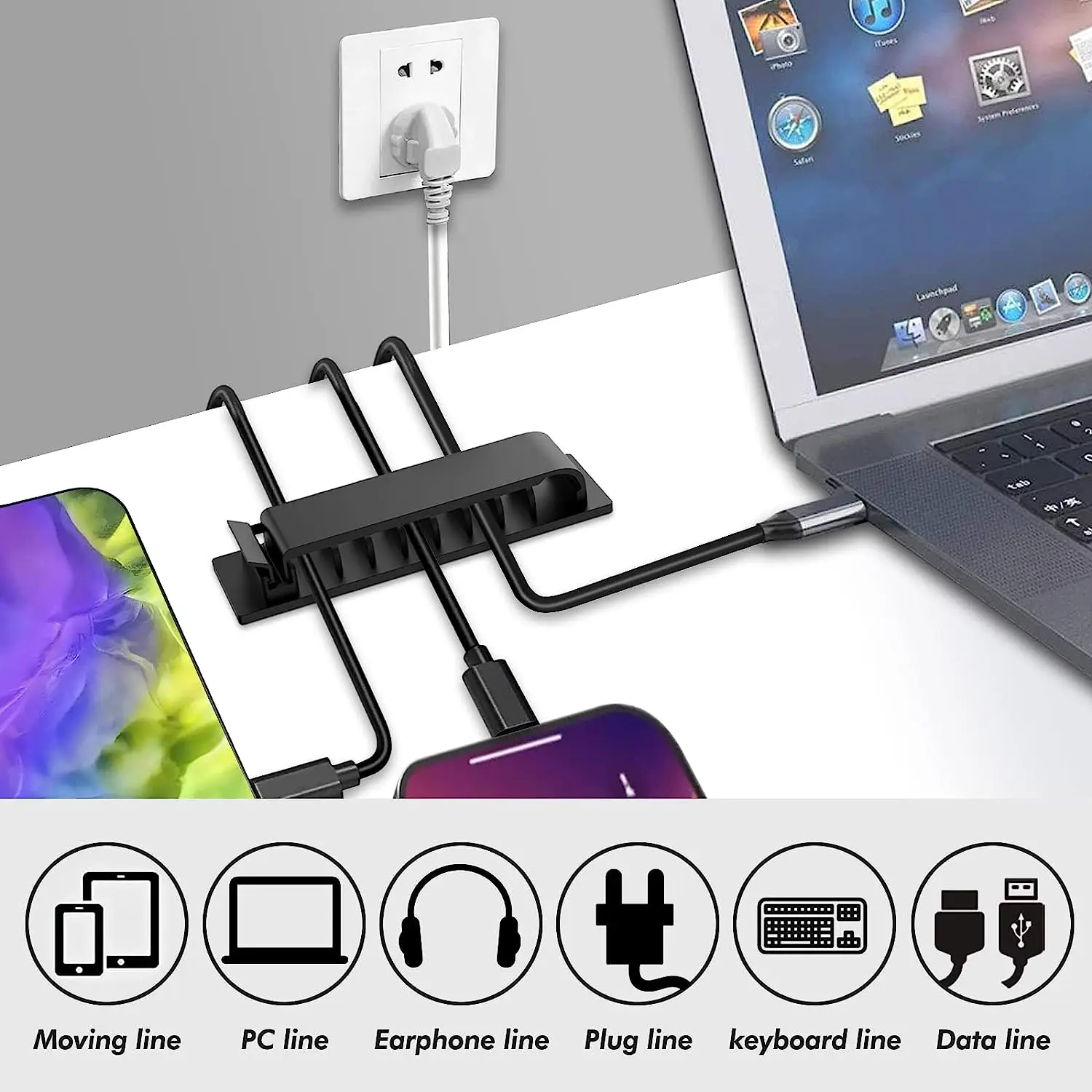 Cable Organizer Self Adhesive  - Cable Staple Clip recension och pris