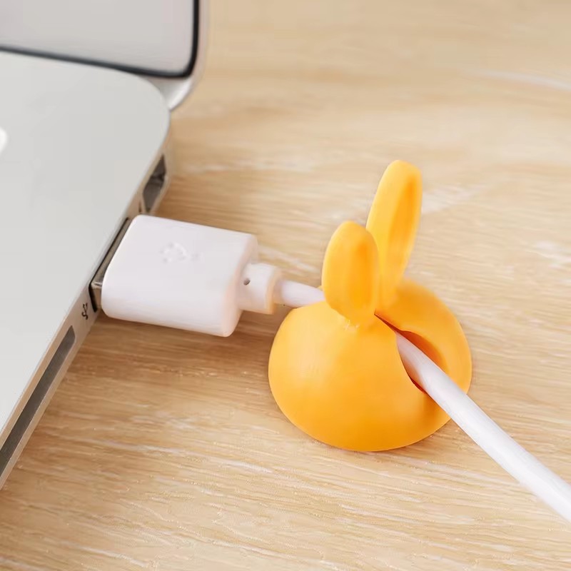 Cute Rabbit Ear Cable Manager  - Cable Staple Clip recension och pris