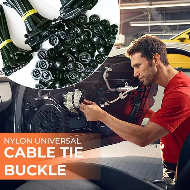 Nylon Cable Tie Buckle, Univer - Cable Staple Clip recension och pris