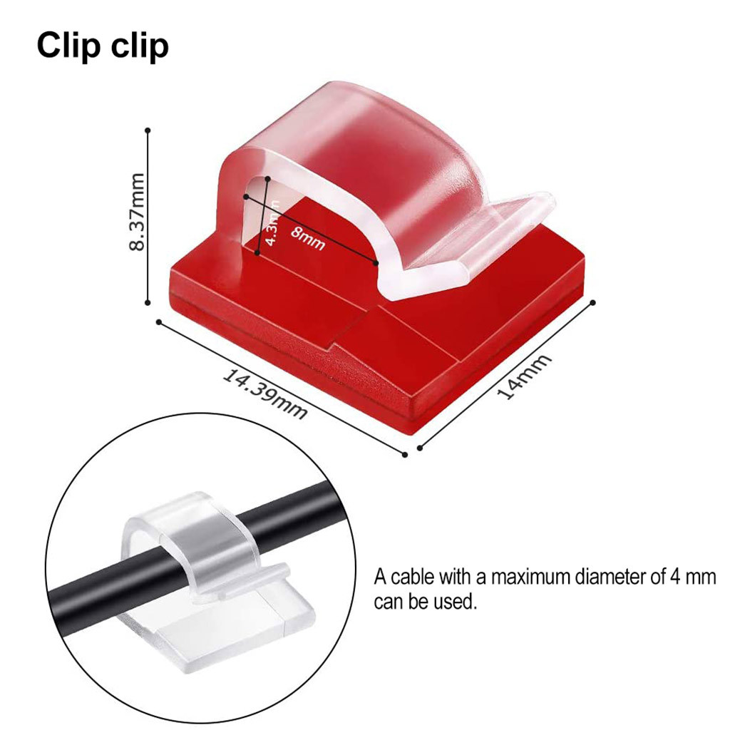 50pcs Cable Organizer Clips Ca - Cable Staple Clip recension och pris
