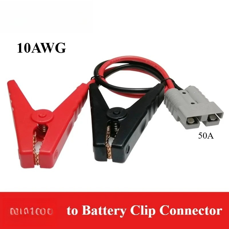 50A Connector to Battery Clip  - Cable Staple Clip recension och pris