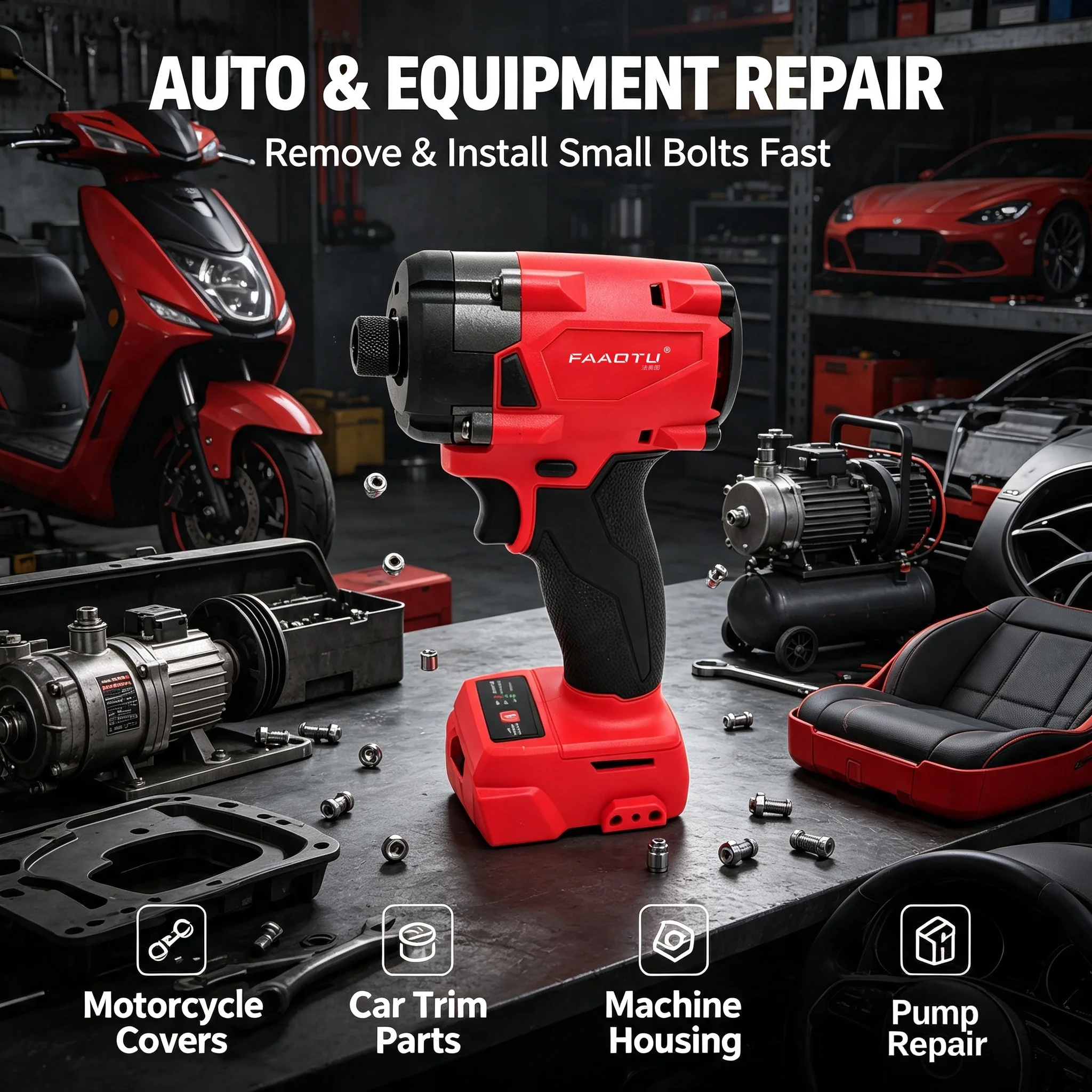 FAAOTU 18V Cordless Electric S - Home Improvement In Usa recension och pris