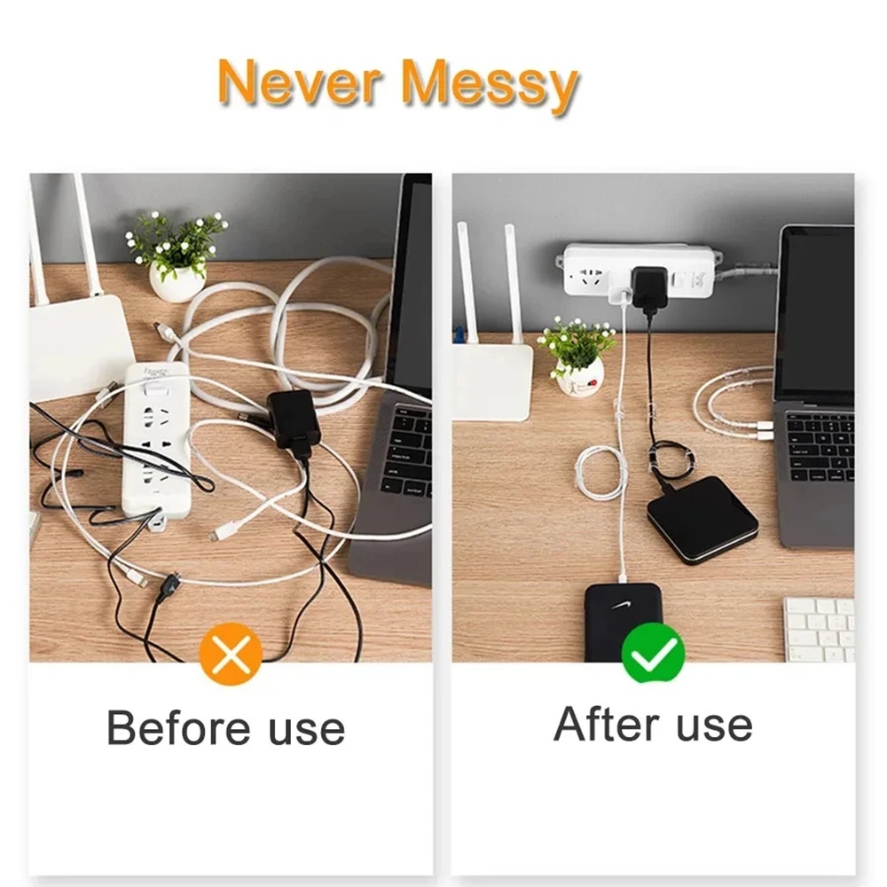 Self Adhesive Cable Management - Cable Staple Clip recension och pris