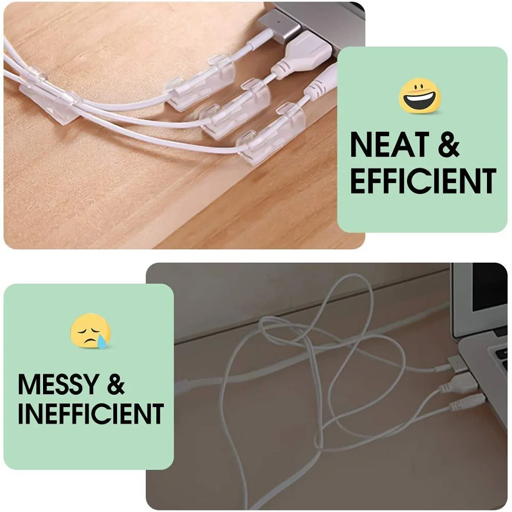 Self Adhesive Cable Management - Cable Staple Clip recension och pris
